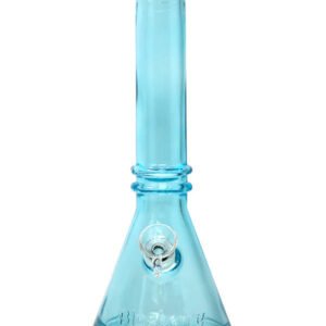 Alternative view of 10" Blueberry Double Ring Soft Glass Beaker Bong