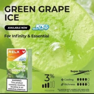 Alternative view of RELX Infinity2 Pod-Green Grape Ice