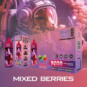 Alternative view of Mixed Berries – RandM TORNADO & White Rabbit – 9000 puffs